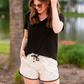 Luxury Getaway Marble Drawstring Everyday Shorts