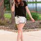 Luxury Getaway Marble Drawstring Everyday Shorts