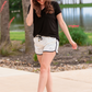 Luxury Getaway Marble Drawstring Everyday Shorts - Jess Lea Wholesale