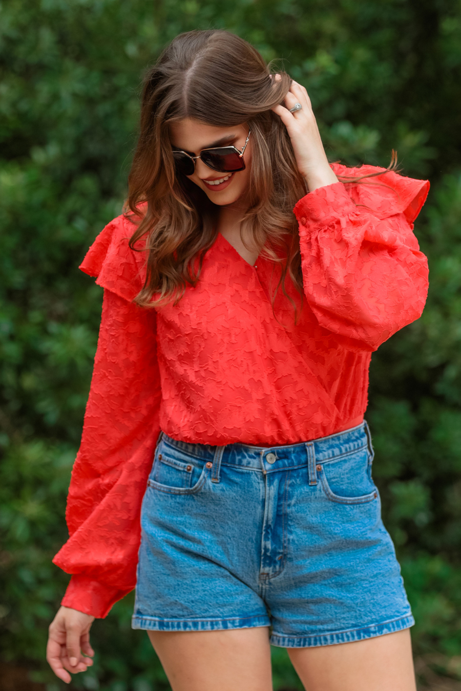 What Is Ruffle Place Going Places Ruffle Bodysuit