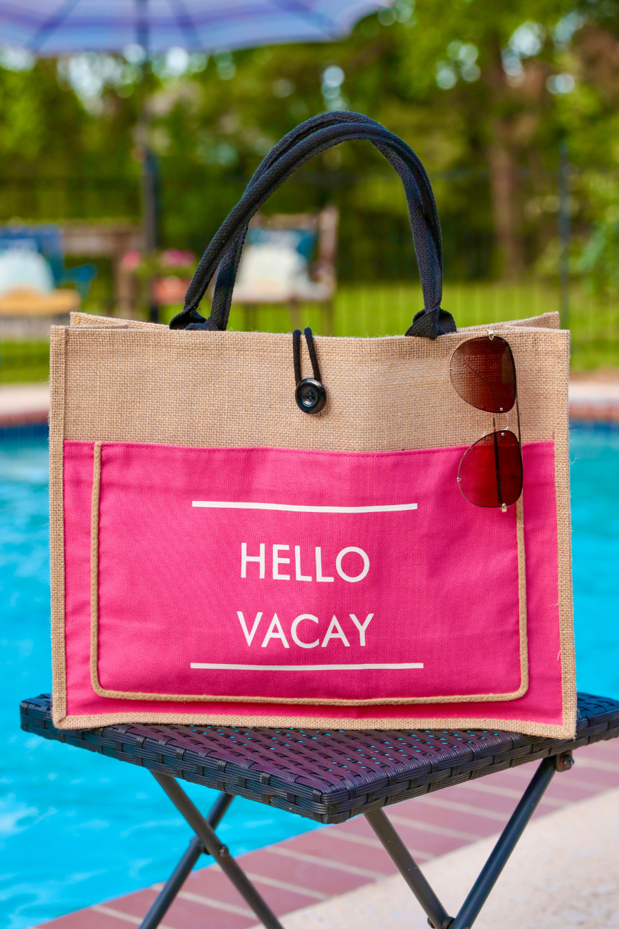 Hello Vacay Beach Bag