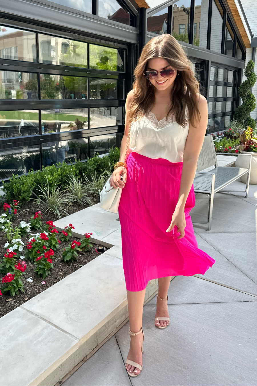 Aubrey Pleated Midi Skirt - Jess Lea Wholesale