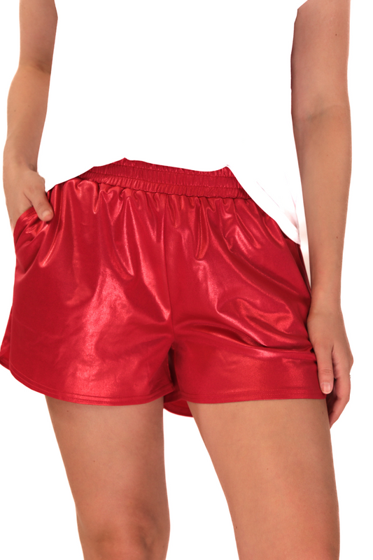 Made To Shine Metallic Shorts