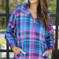 Everyday Pullover- Plaid Pop