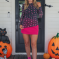 Keigan Mesh Top- Candy Corn