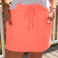Solid Neon Coral Skort