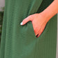 PREORDER- Ezra Textured Zipper Dress- Olive