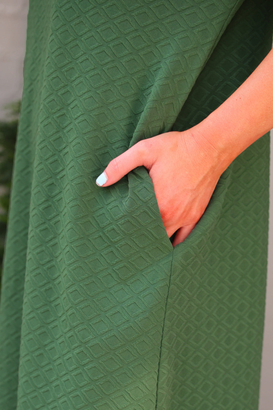 PREORDER- Ezra Textured Zipper Dress- Olive