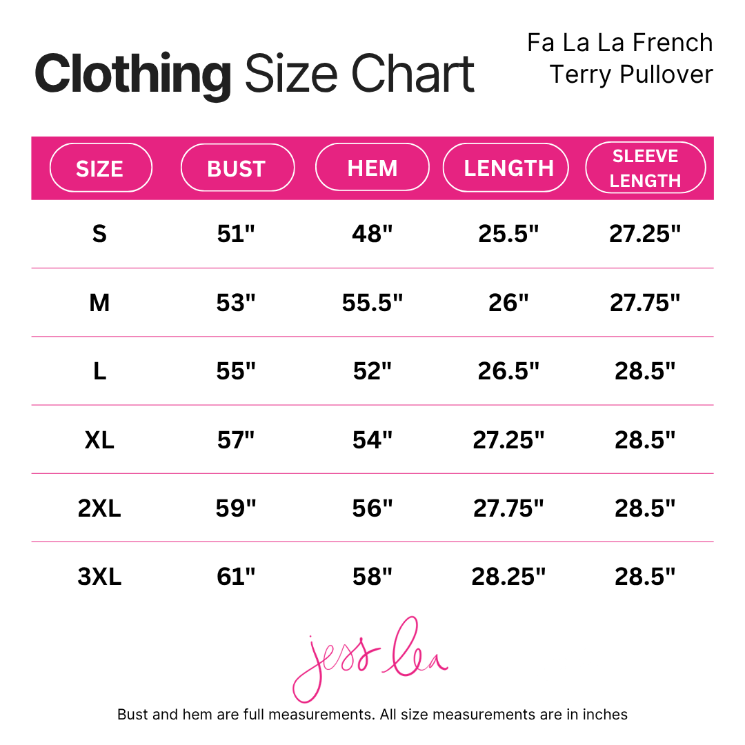 Fa La La French Terry Pullover