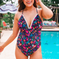 Fiesta Time One Piece Swimsuit- Black