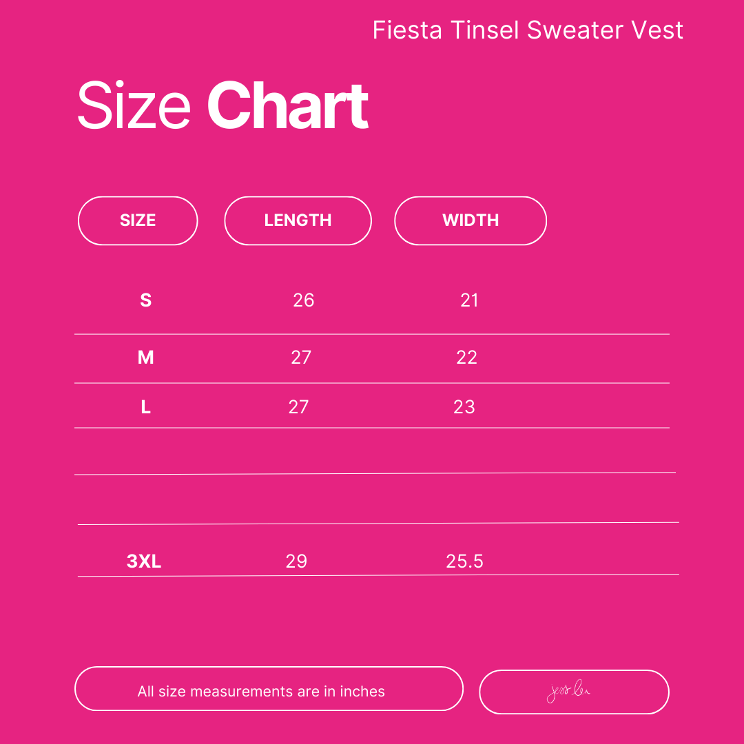 Fiesta Tinsel Sweater Vest