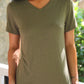 PREORDER- Jess Lea Basic Tee- Olive
