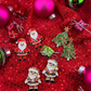 Santa's Helper Rhinestone Earrings