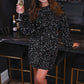 PREORDER- Old Flame Sequin Dress - Black
