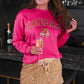 PREORDER- Champagne Cheers Luxe Pullover- Pink