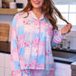 Pink Heirloom Patchwork Ruffle Pajama Set
