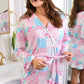 Almost Ready Ribbed Robe- Pink Heirloom Patchwork