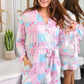 Almost Ready Ribbed Robe- Pink Heirloom Patchwork