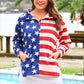 PREORDER- Stars and Stripes Quarter Zip Pullover
