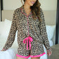 PREORDER- Prima Donna Leopard Ruffle Pajama Set