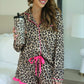 PREORDER- Prima Donna Leopard Ruffle Pajama Set