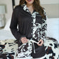 PREORDER-Cowhide Couture Ruffle Pajama Set