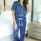 PREORDER-Moonlit Flora Ruffle Pajama Set