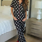 PREORDER-Dotty Darling Polka Dot Ruffle Pajama Set