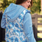 PREORDER- Delilah Puffer Vest- Blue Eternal Blossom