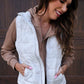 PREORDER- Delilah Puffer Vest- White Chloe Camo
