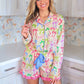 Daylight Bow Ruffle Pajama Set