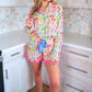 Daylight Bow Ruffle Pajama Set