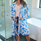 Legacy Lounge Robe- Blue Blossom