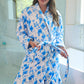 Legacy Lounge Robe- Blue Blossom