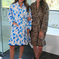 Legacy Lounge Robe- Blue Blossom