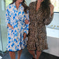 Legacy Lounge Robe- Blue Blossom