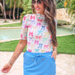 Solid Dusty Blue Skort