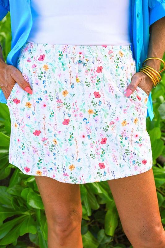 Spring Happy Blooms Skort