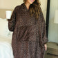 Cozy Blanket Hoodie- Coco Leopard