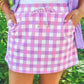 Sweet Beginnings Gingham Skort