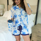 Blossom Short Sleeve Ruffle Pajama Set