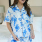 Blossom Short Sleeve Ruffle Pajama Set