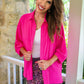 PREORDER- Sloane Button Up Top- Pink