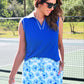 Everyday Polo Tank- Royal Blue/White