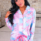 Pink Heirloom Patchwork Ruffle Pajama Set