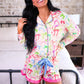 Daylight Bow Ruffle Pajama Set