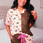 PREORDER- Varsity Sweetheart Ruffle Pajama Set
