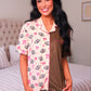 PREORDER- Varsity Sweetheart Ruffle Pajama Set