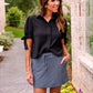 PREORDER- Lainey Tie Sleeve Top- Black