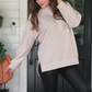 PREORDER Alexis Corded Vintage Pullover - Taupe